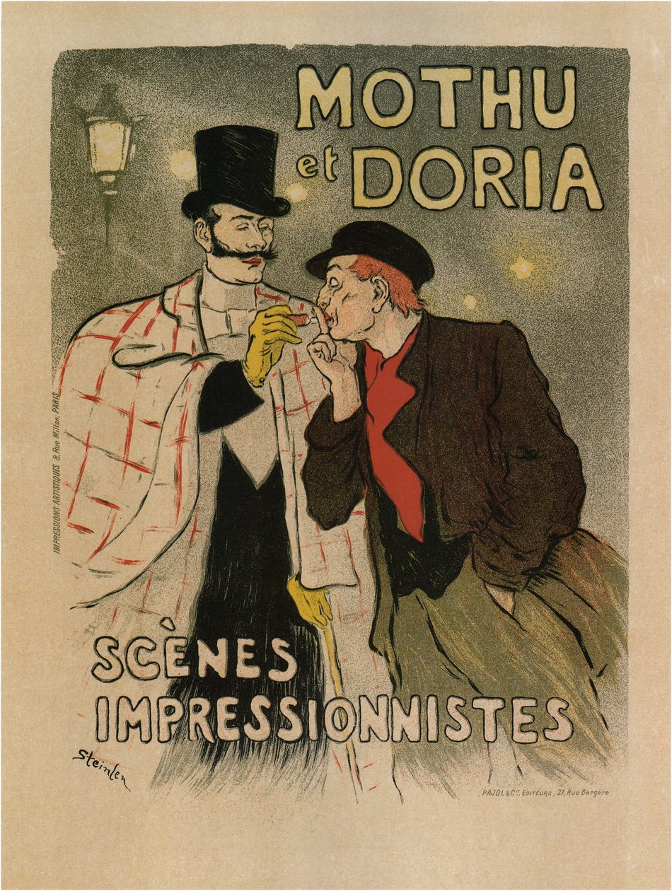Mothu e Doria. Scene impressioniste, 1893 da Théophile Alexandre Steinlen
