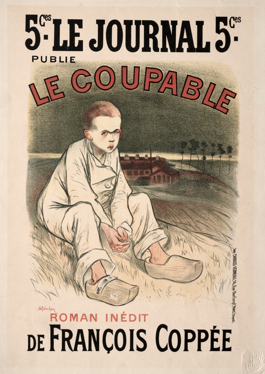 Il colpevole, 1896 da Théophile Alexandre Steinlen