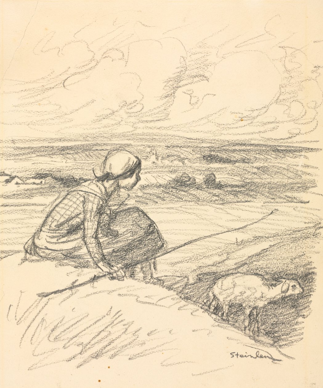 La pastorella, quarto quarto del XIX secolo o primo quarto del XX secolo da Théophile Alexandre Steinlen