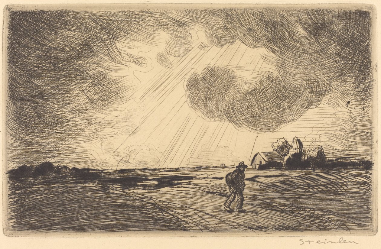 Temporale, fine XIX-inizio XX secolo da Théophile Alexandre Steinlen