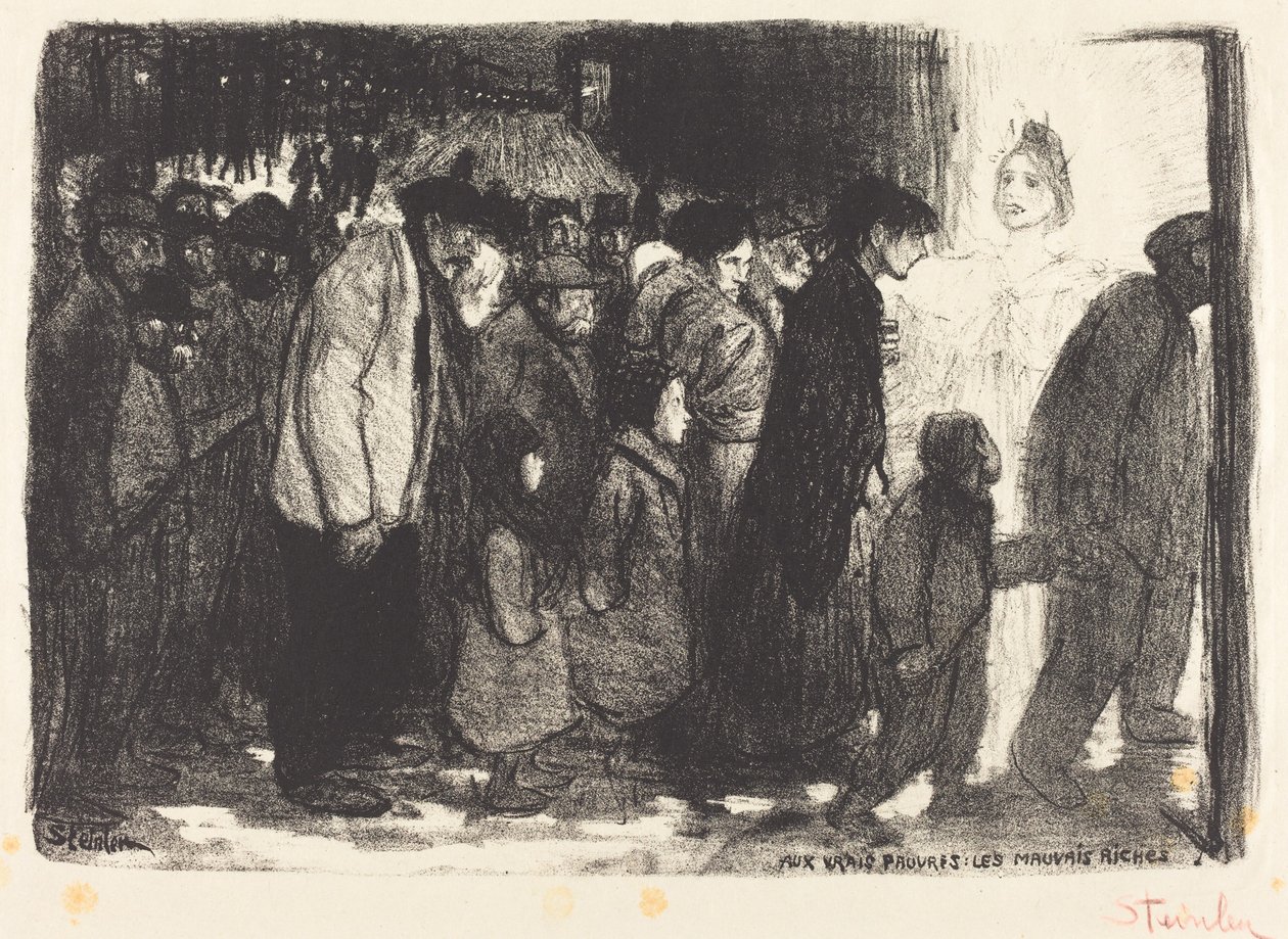 Ai Veri Poveri: I Ricchi Malvagi (Aux vrais pauvres: Les mauvais riches) da Théophile Alexandre Steinlen