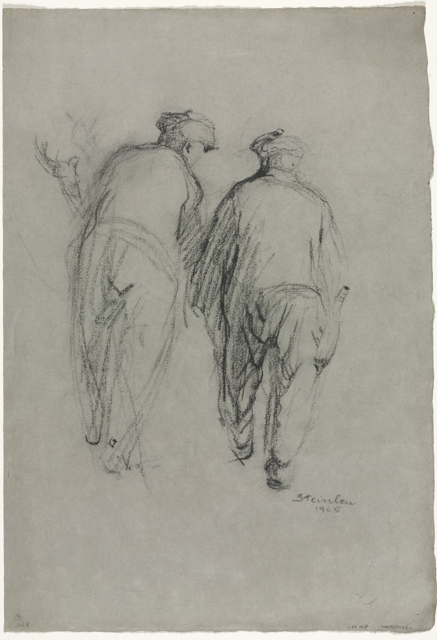 Due uomini al lavoro, vista posteriore da Théophile Alexandre Steinlen