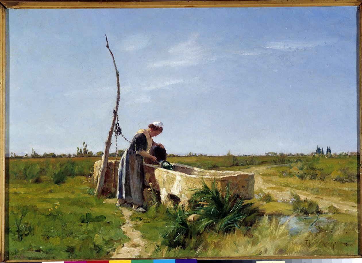 Il contadino e il pozzo da Théophile Henri Mayan