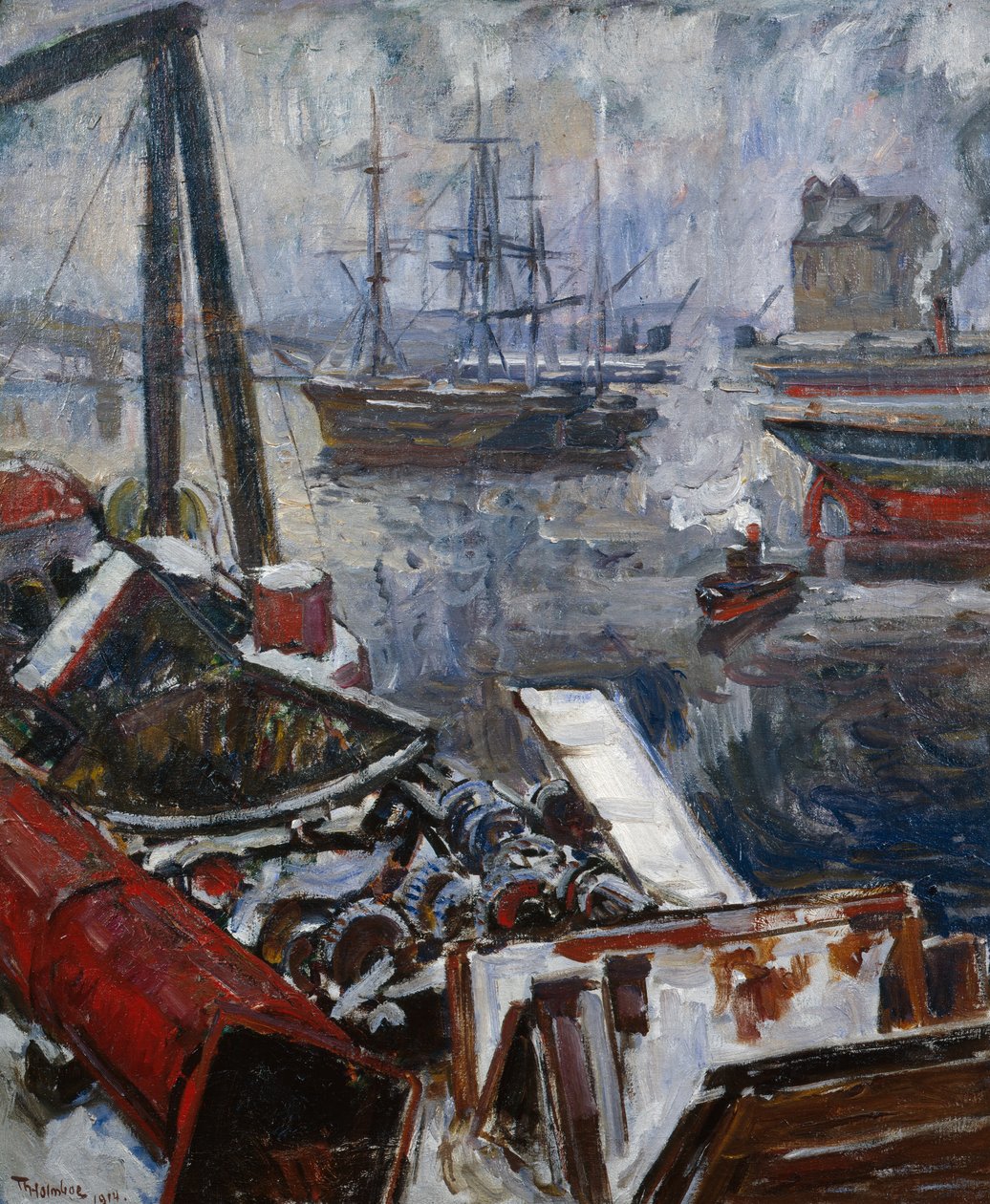 Dal porto di Oslo da Thorolf Holmboe