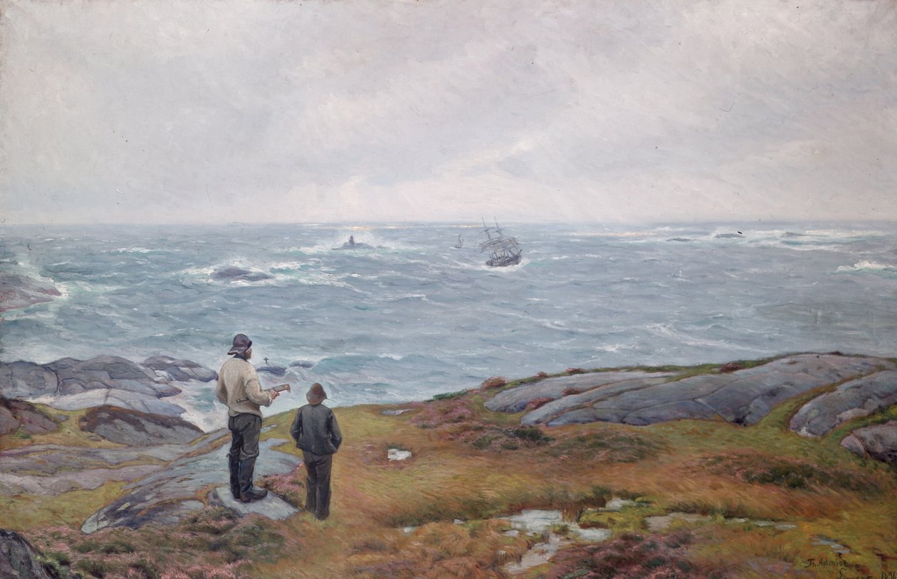 Lyngør da Thorolf Holmboe