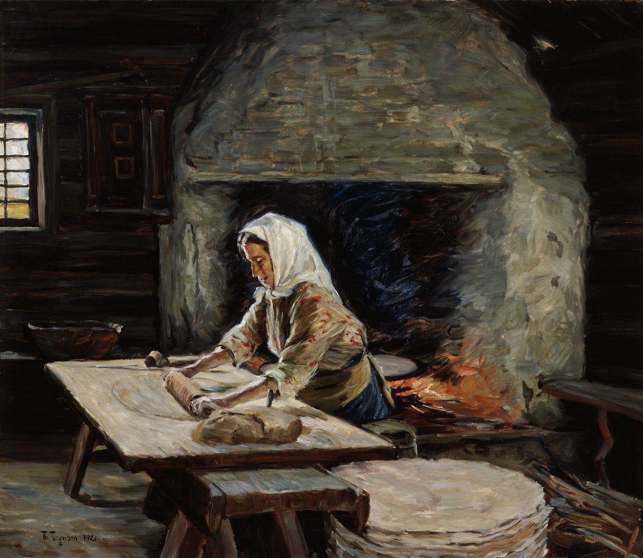 Cottura del pane azzimo da Thorvald Torgersen