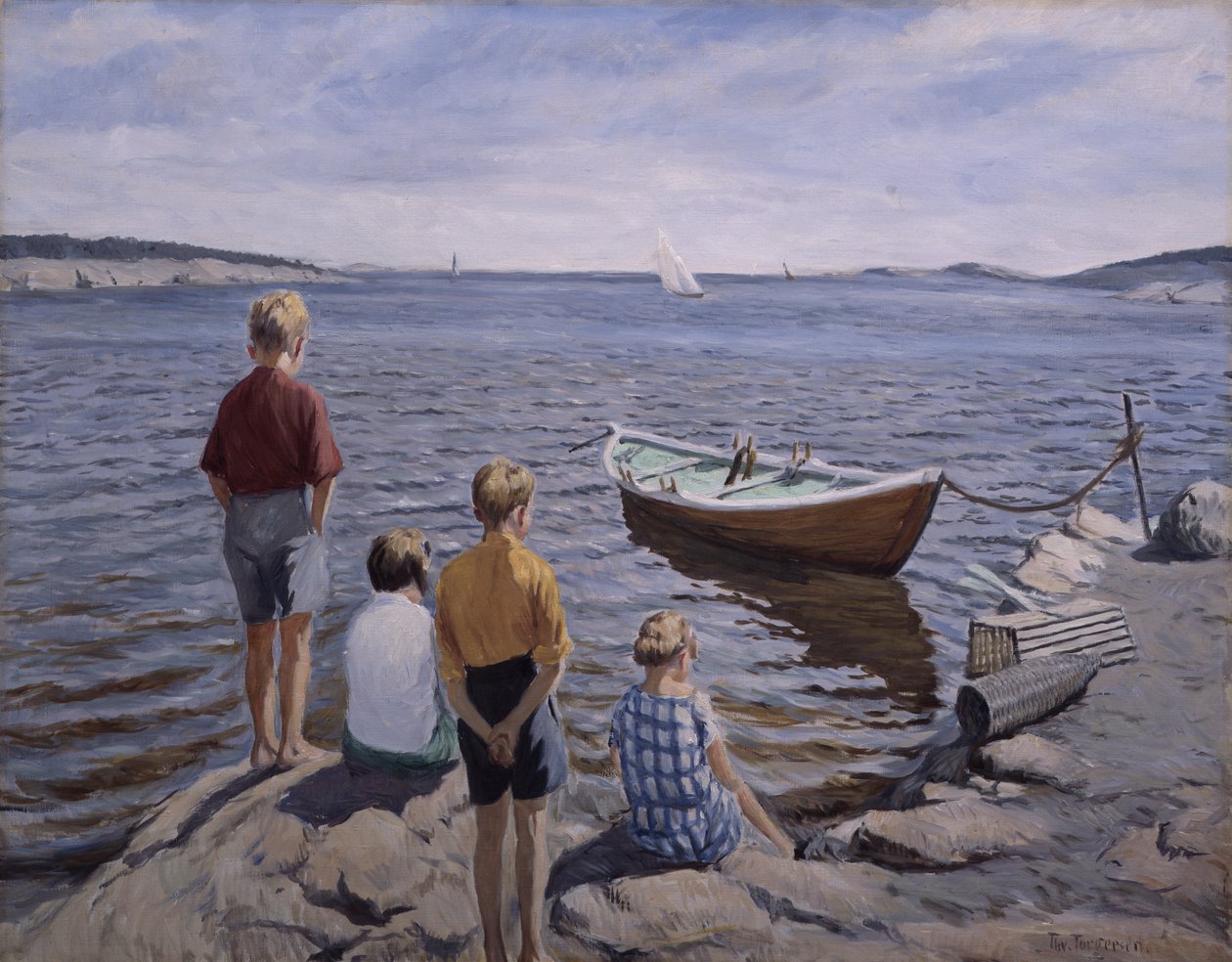 Bambini al molo da Thorvald Torgersen