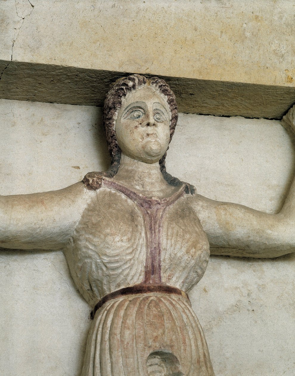 Tomba Tracia di Sveshtari, dettaglio di una statua di donna in Atlante, III secolo a.C. da Thracian Thracian