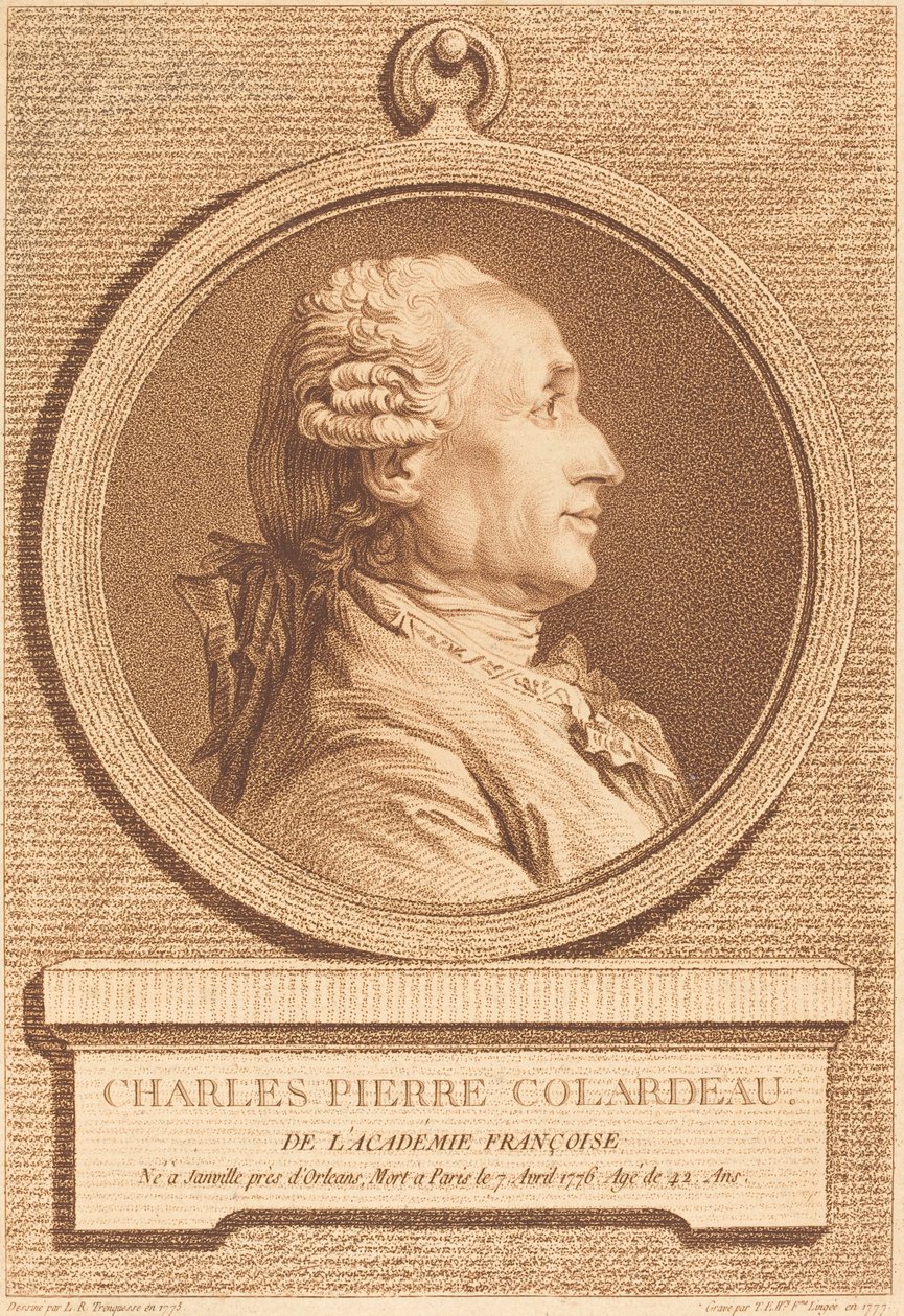 Charles Pierre Colardeau da Thérèse Éléonore Lingée after Louis Rolland Trinquesse