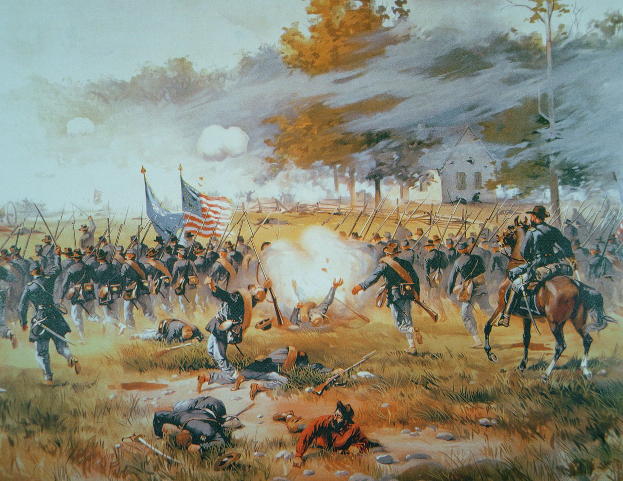 La battaglia di Antietam da Thure de Thulstrup