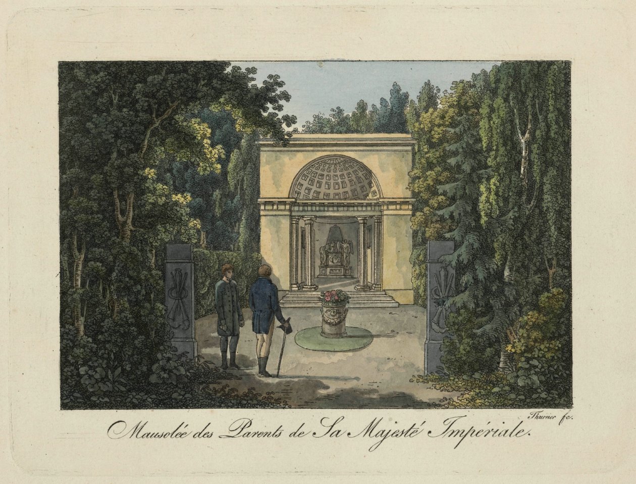 Monumento ai genitori nel Parco di Pavlovsk, 1810s da Thurner
