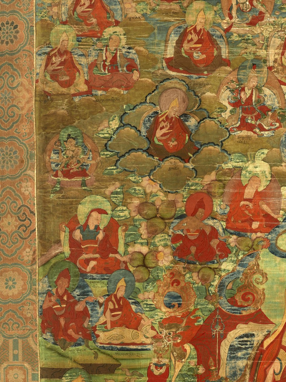 (dettaglio) del Terzo Panchen Lama Losan Penden Yeshe da Tibetan School