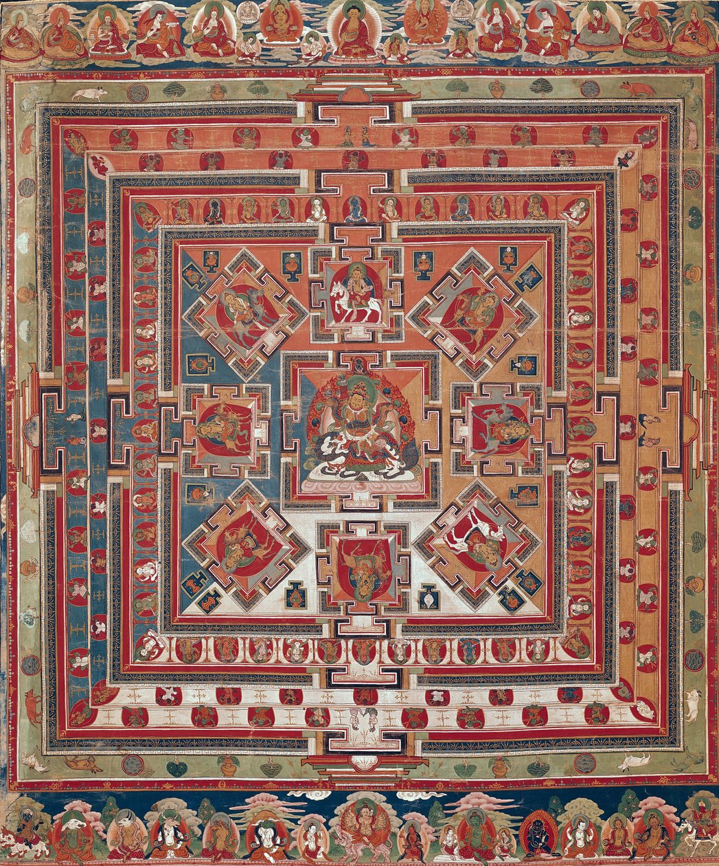 Mandala di Vaishravana da Tibetan School