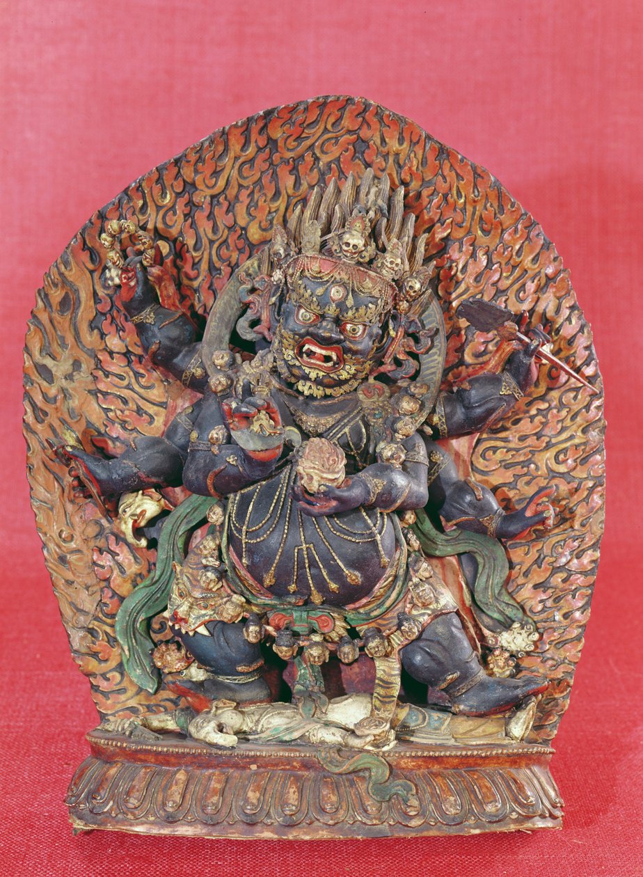 Figura di Mahakala da Tibetan School