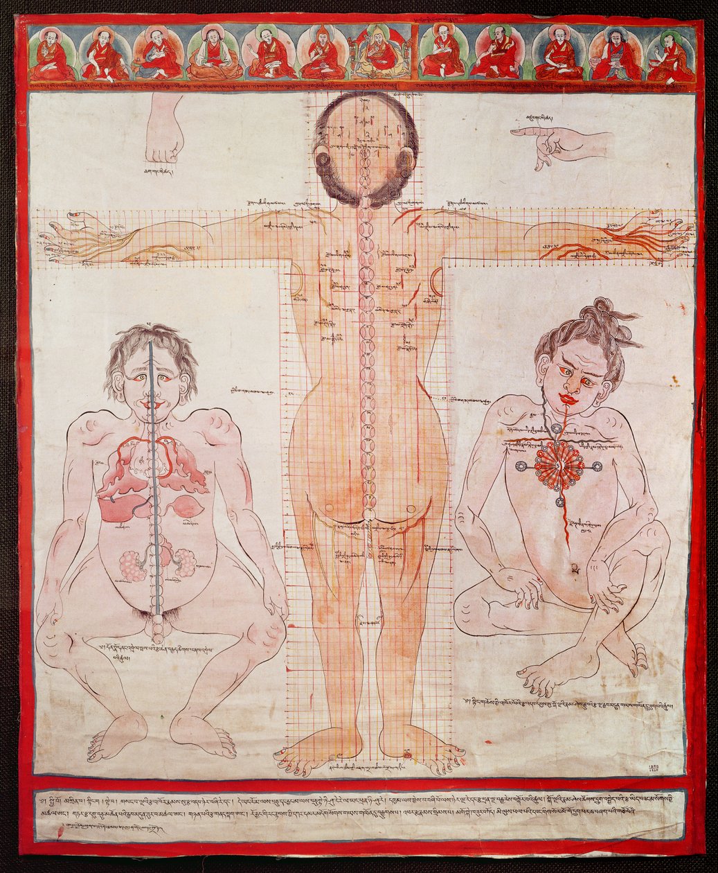 Carta anatomica, 1938 da Tibetan School
