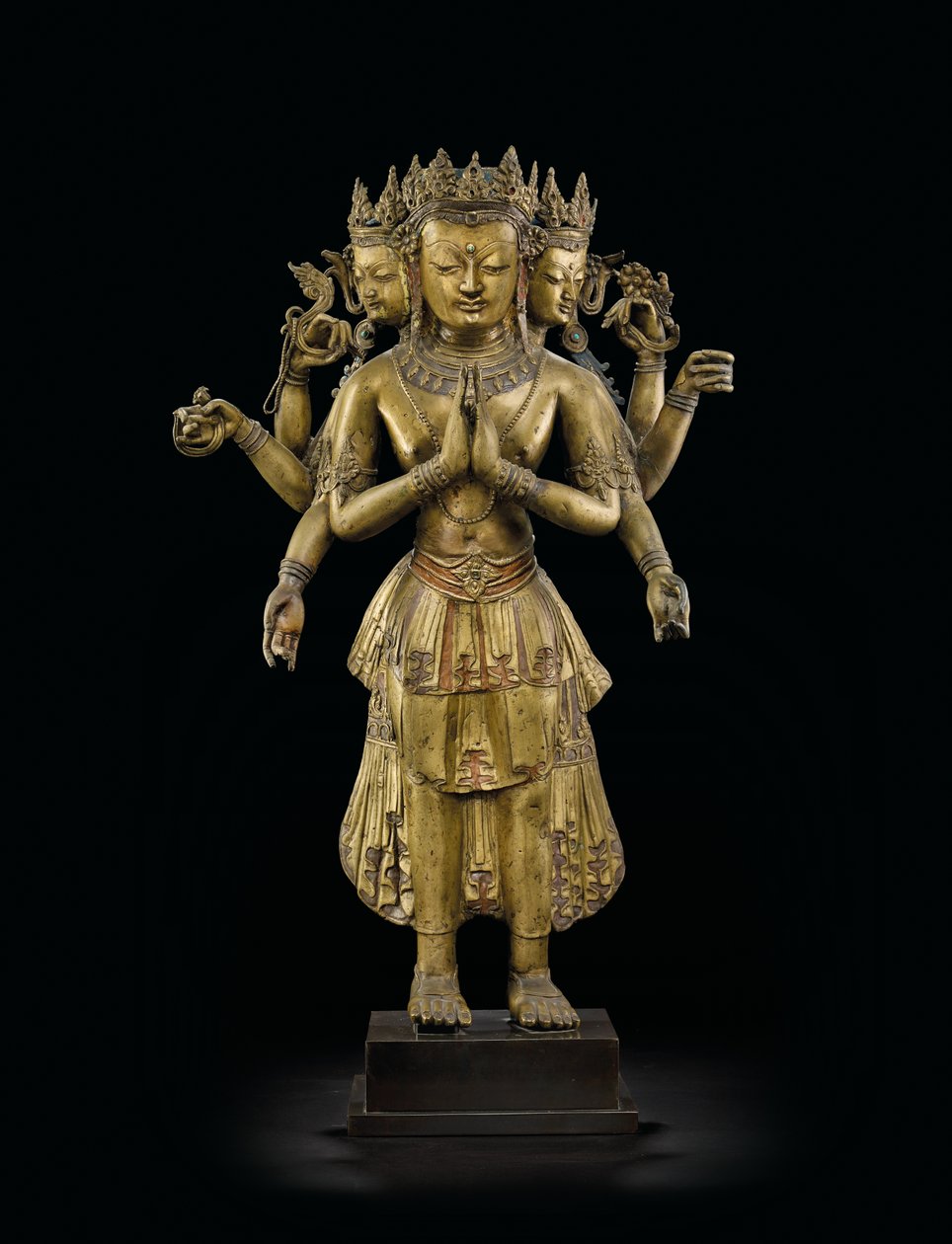 Statua di Ekadashalokeshvara da Tibetan School