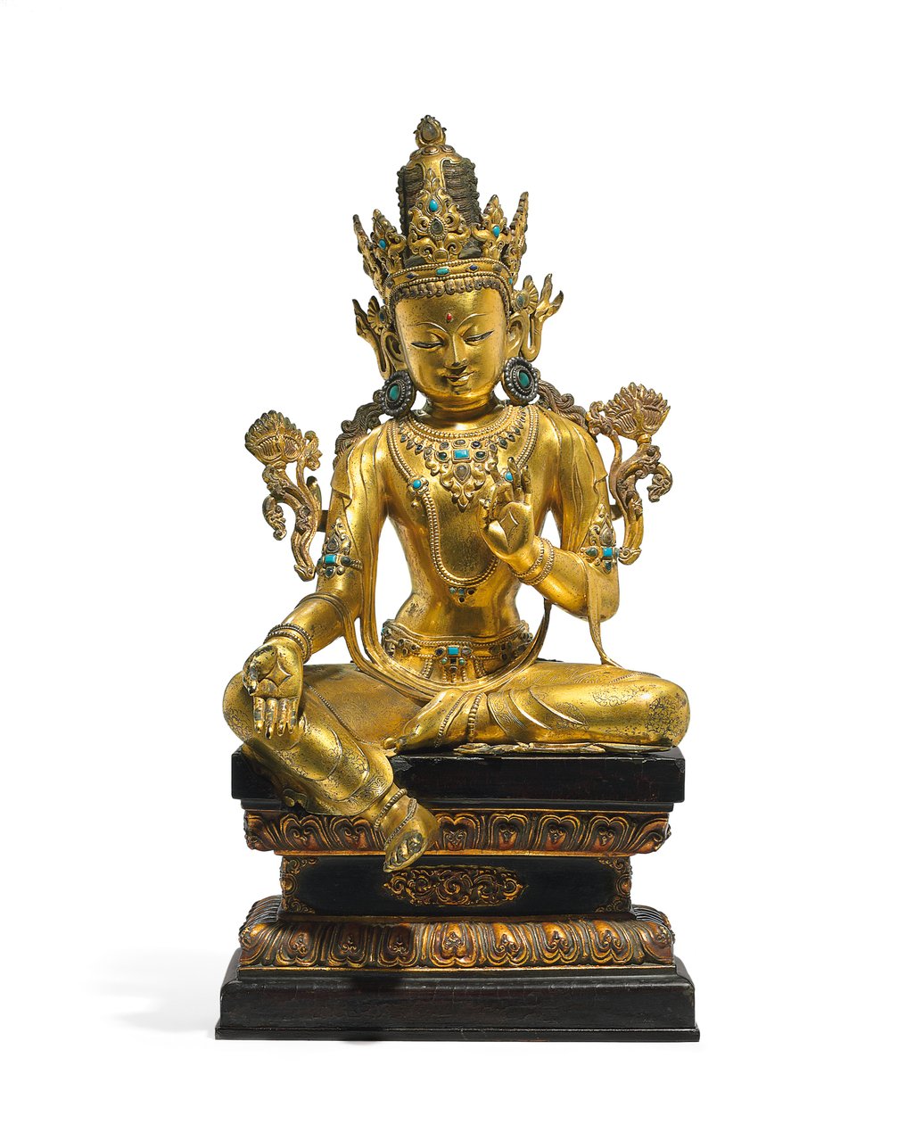 Figura imperiale di Avalokiteshvara da Tibetan School