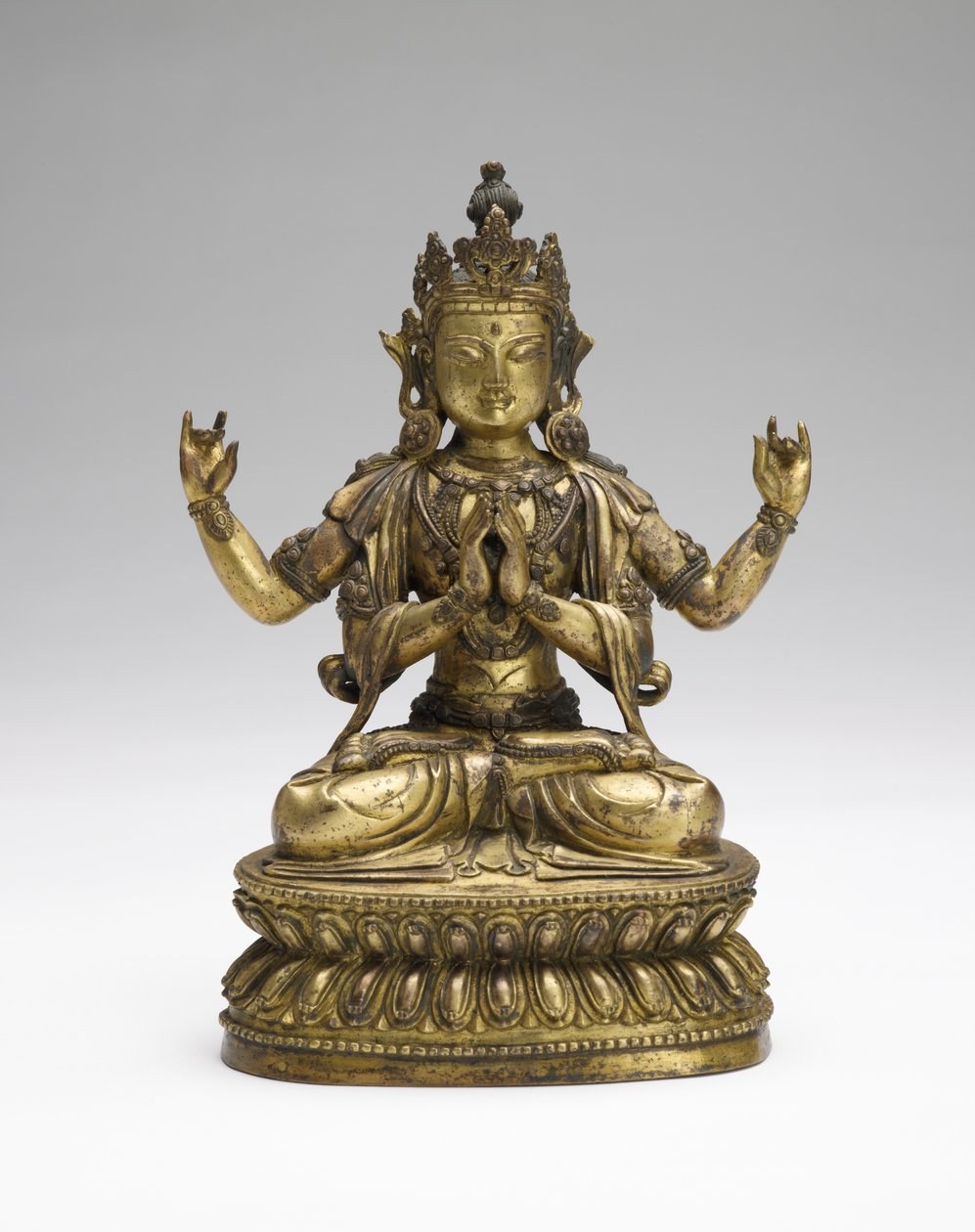 Sukhavati Avalokiteshvara, fine XVII-inizio XVIII secolo da Tibetan School
