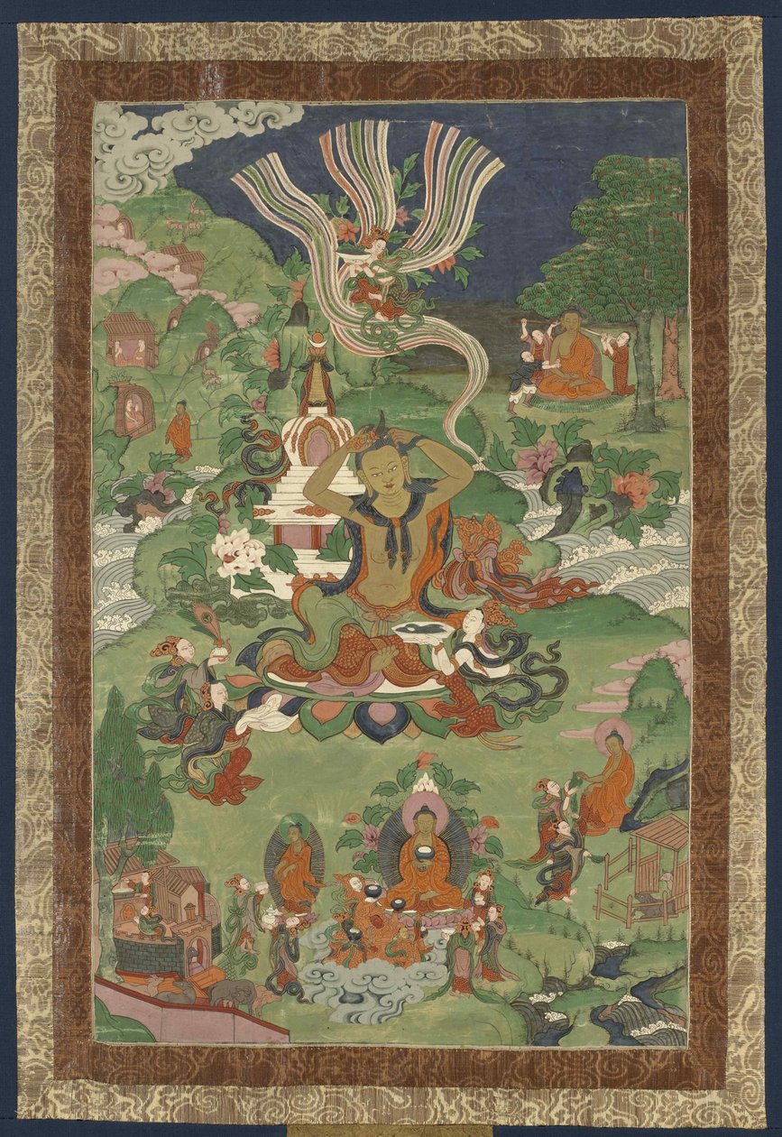 Thangka con scene della vita del Buddha, seconda metà del XIX secolo da Tibetan culture.
