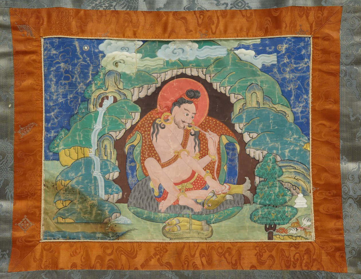 Mahasiddha Luipa, da un set parziale di thangka, inizio XIX secolo da Tibetan School