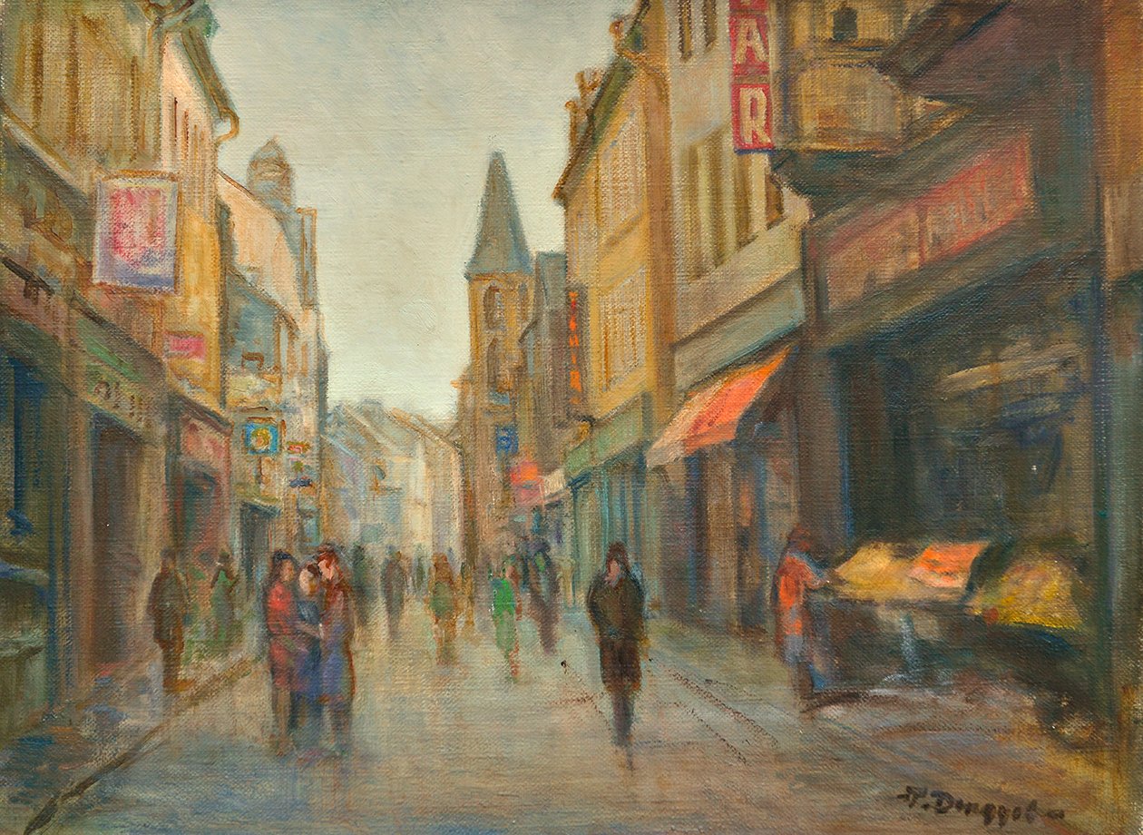 Strada sotto la pioggia (Parigi) da Tibor Dengyel