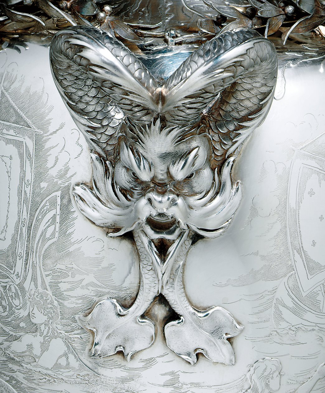 Dettaglio di un trofeo di yachting da Tiffany and Company