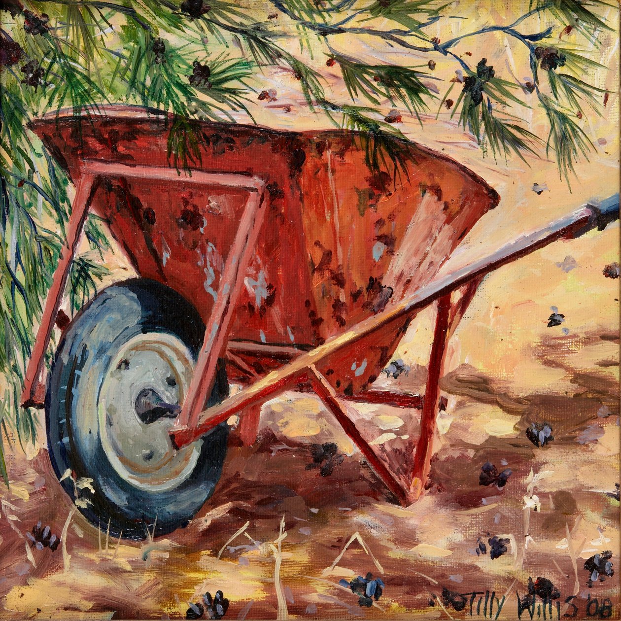 Carriola arrugginita, 2009 da Tilly Willis