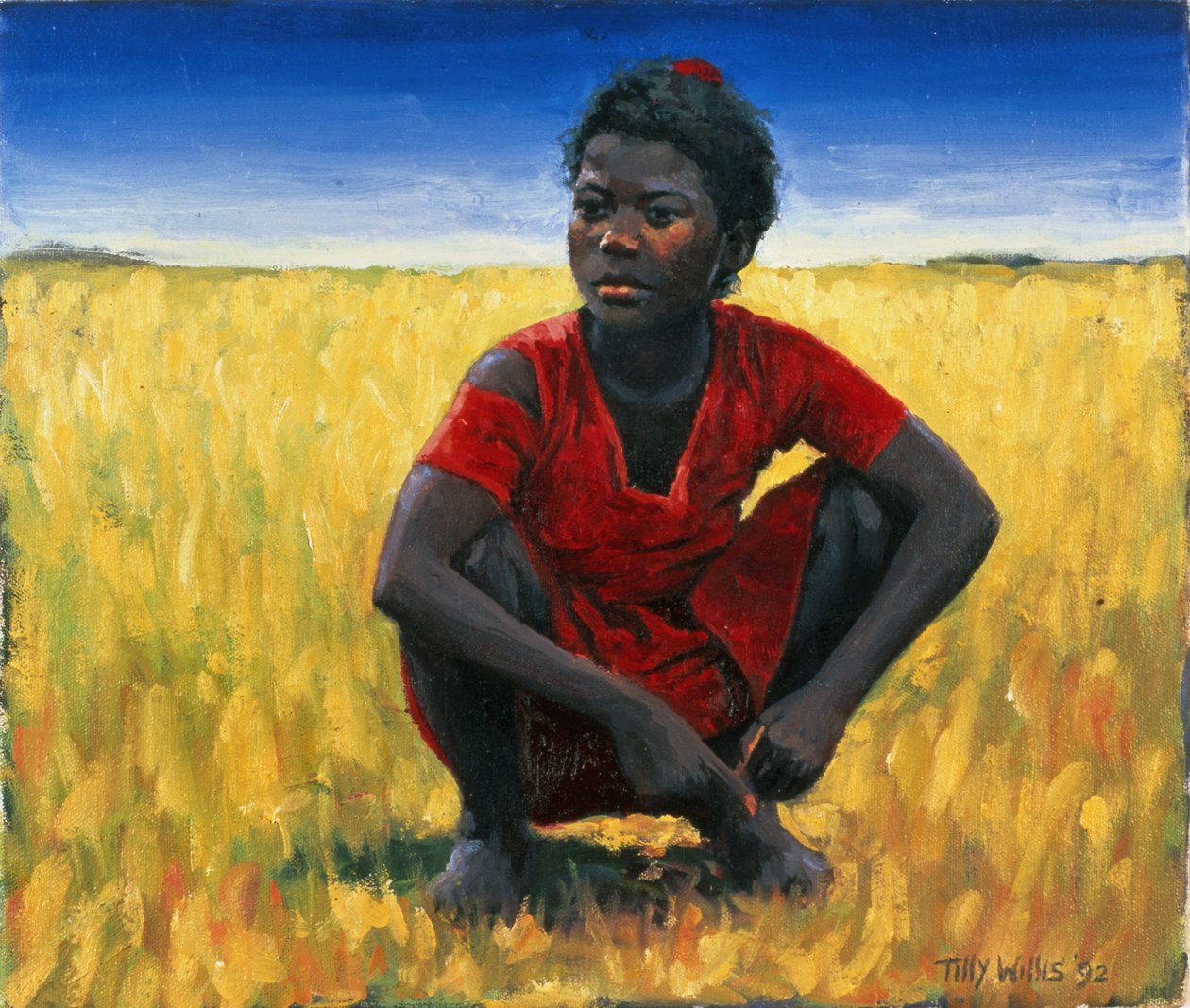 Ragazza in Rosso, 1992 da Tilly Willis