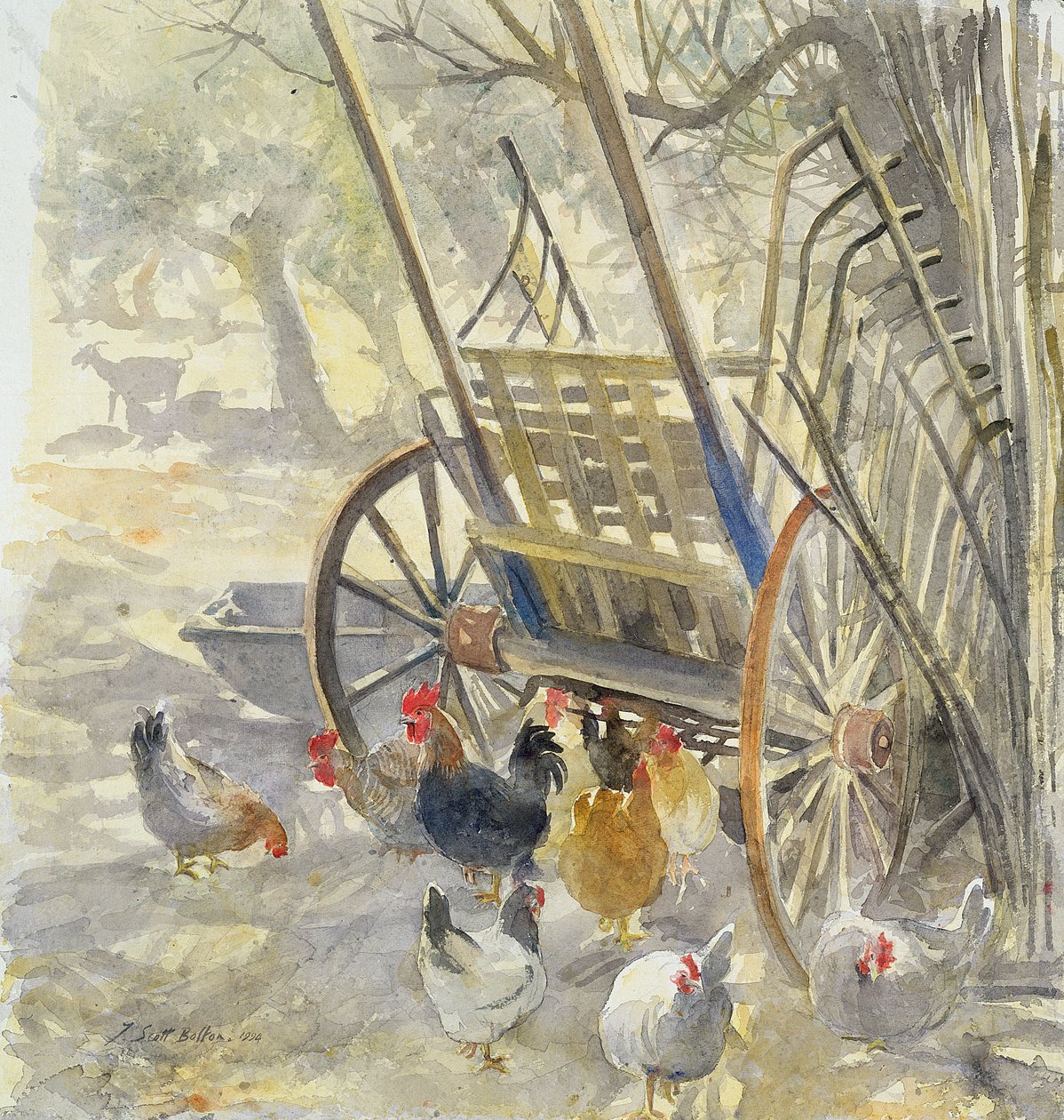Polli sotto il Carro Maiorchino, 1994 da Tim Scott Bolton