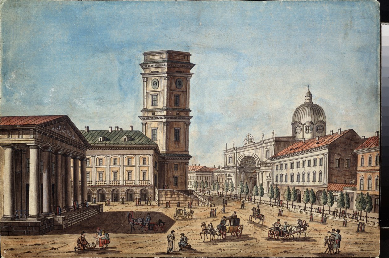 Veduta della Prospettiva Nevsky a San Pietroburgo da Timofei Alexeyevich Vasilyev
