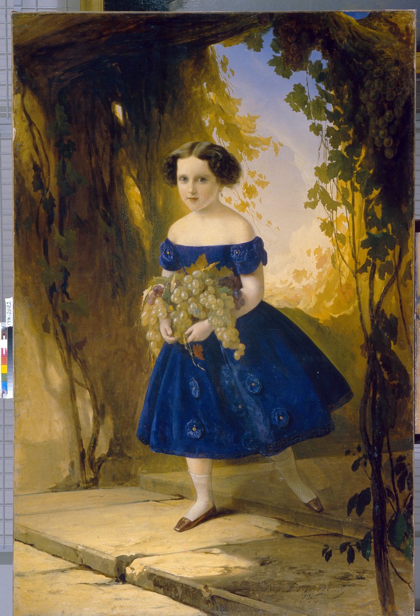 La principessa Maria Maximilianovna di Leuchtenberg (1841-1914), bambina da Timofei Andreyevich Neff