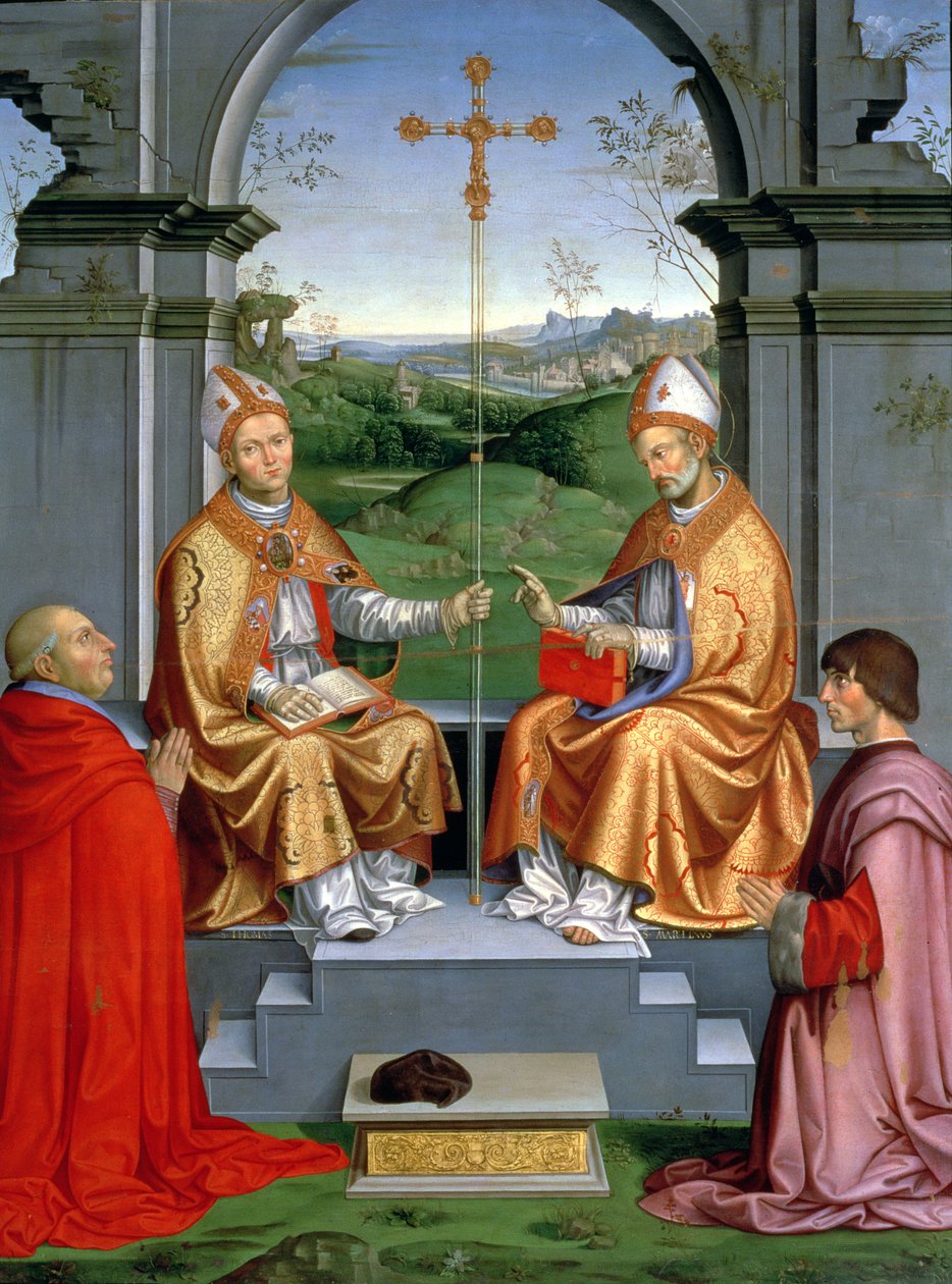 San Tommaso Becket e San Martino di Tours con l