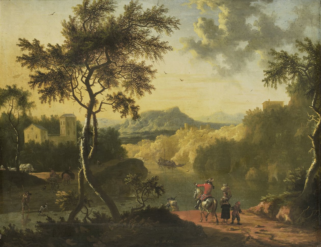 Paesaggio italiano da Timotheus de Graef (attributed to)