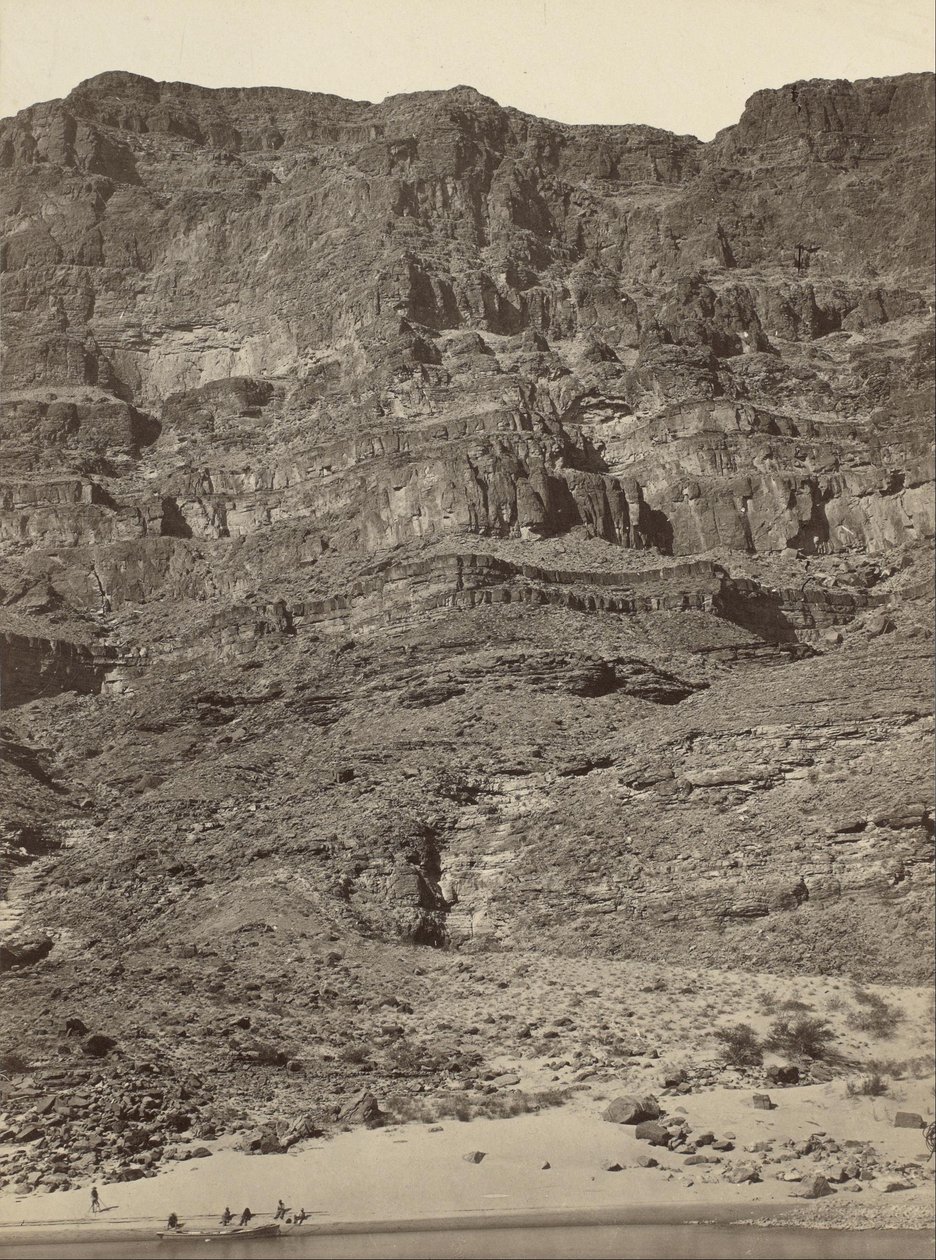Muro nel Grand Canyon, fiume Colorado da Timothy H. OSullivan