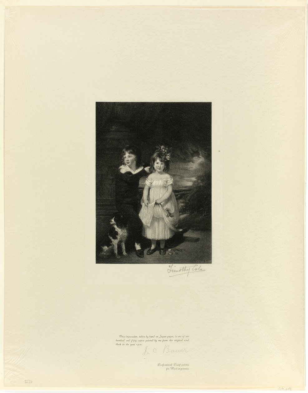 Fratello e sorella, da Old English Masters da Timothy Cole