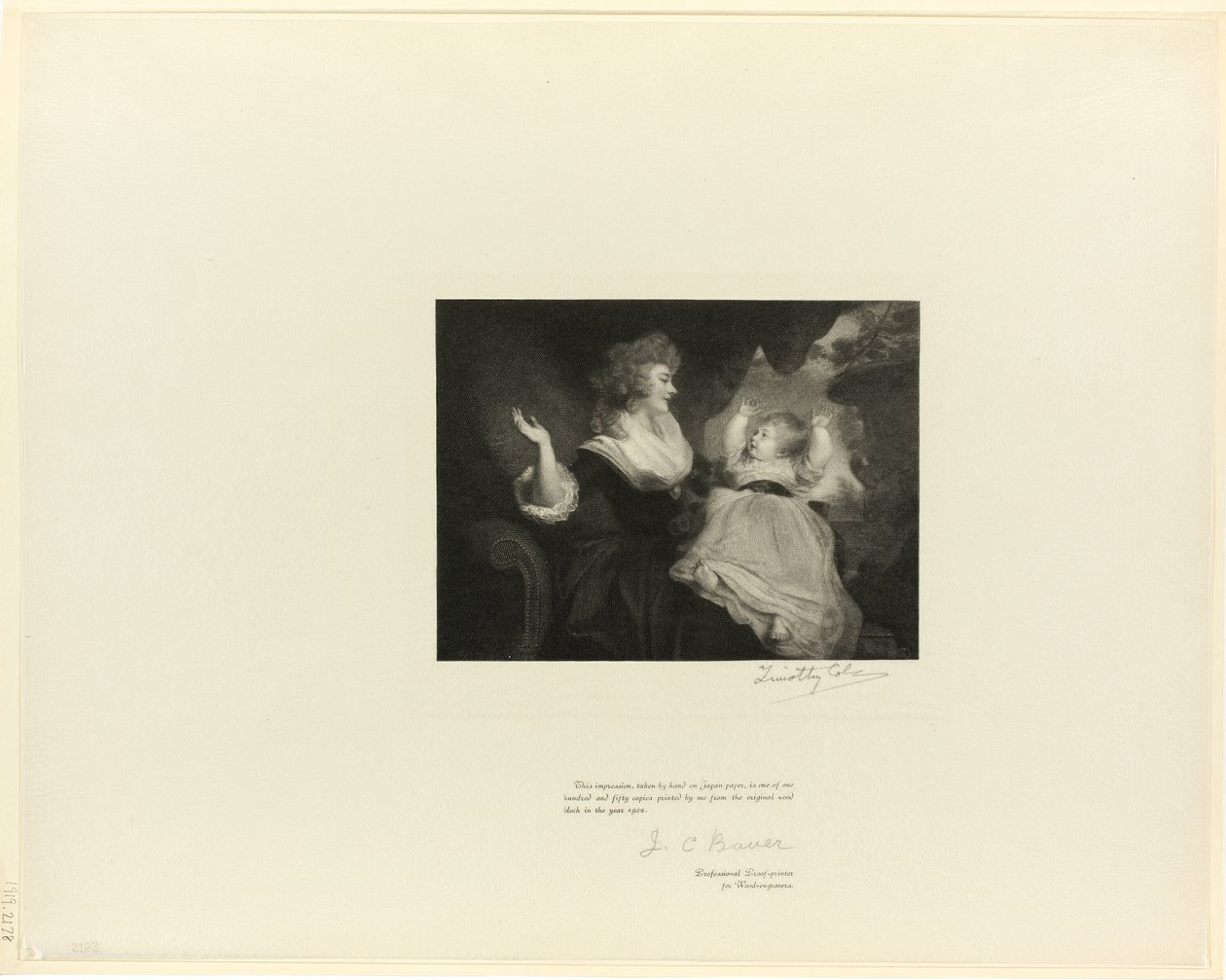 Duchessa del Devonshire e bambino, da Old English Masters da Timothy Cole