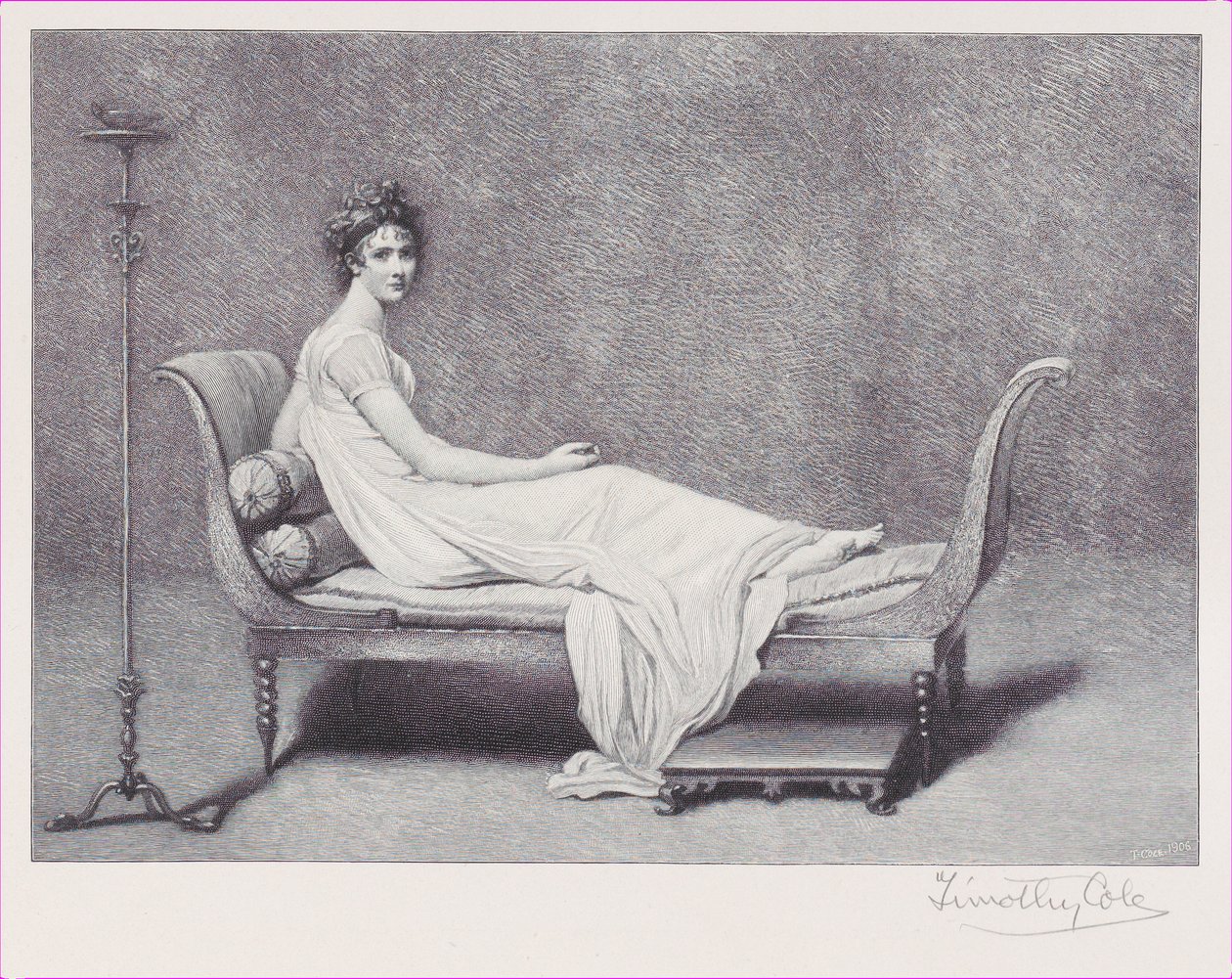 Madame Récamier, 1909 da Timothy Cole