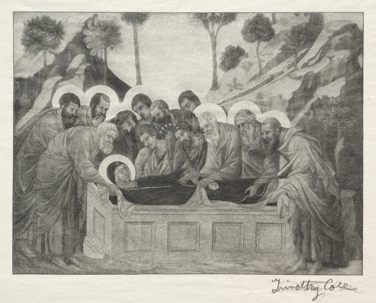 Vecchi Maestri Italiani: Sepoltura della Vergine, 1888-1892 da Timothy Cole