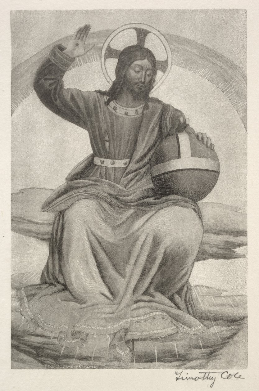 Vecchi Maestri Italiani: Cristo in trono, 1888-1892 da Timothy Cole