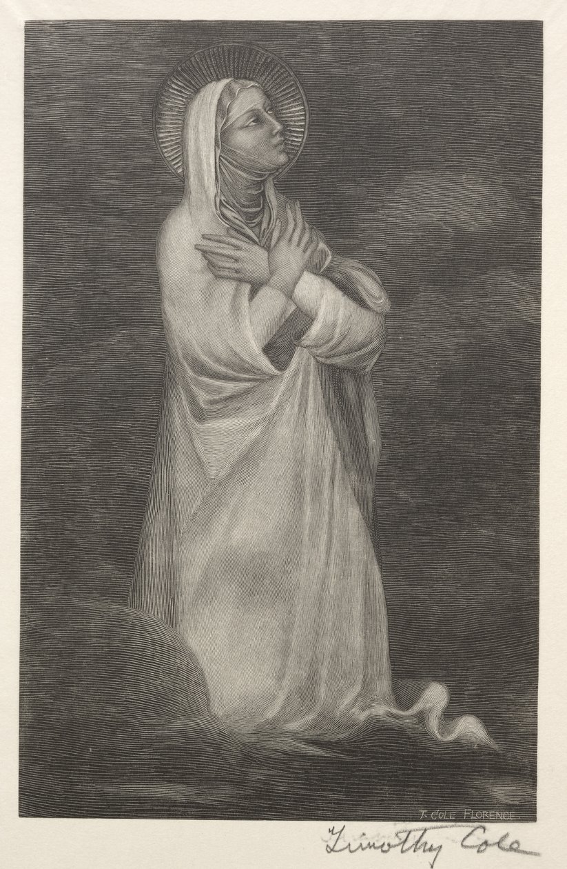 Vecchi Maestri Italiani: Figura della Vergine, 1888-1892 da Timothy Cole