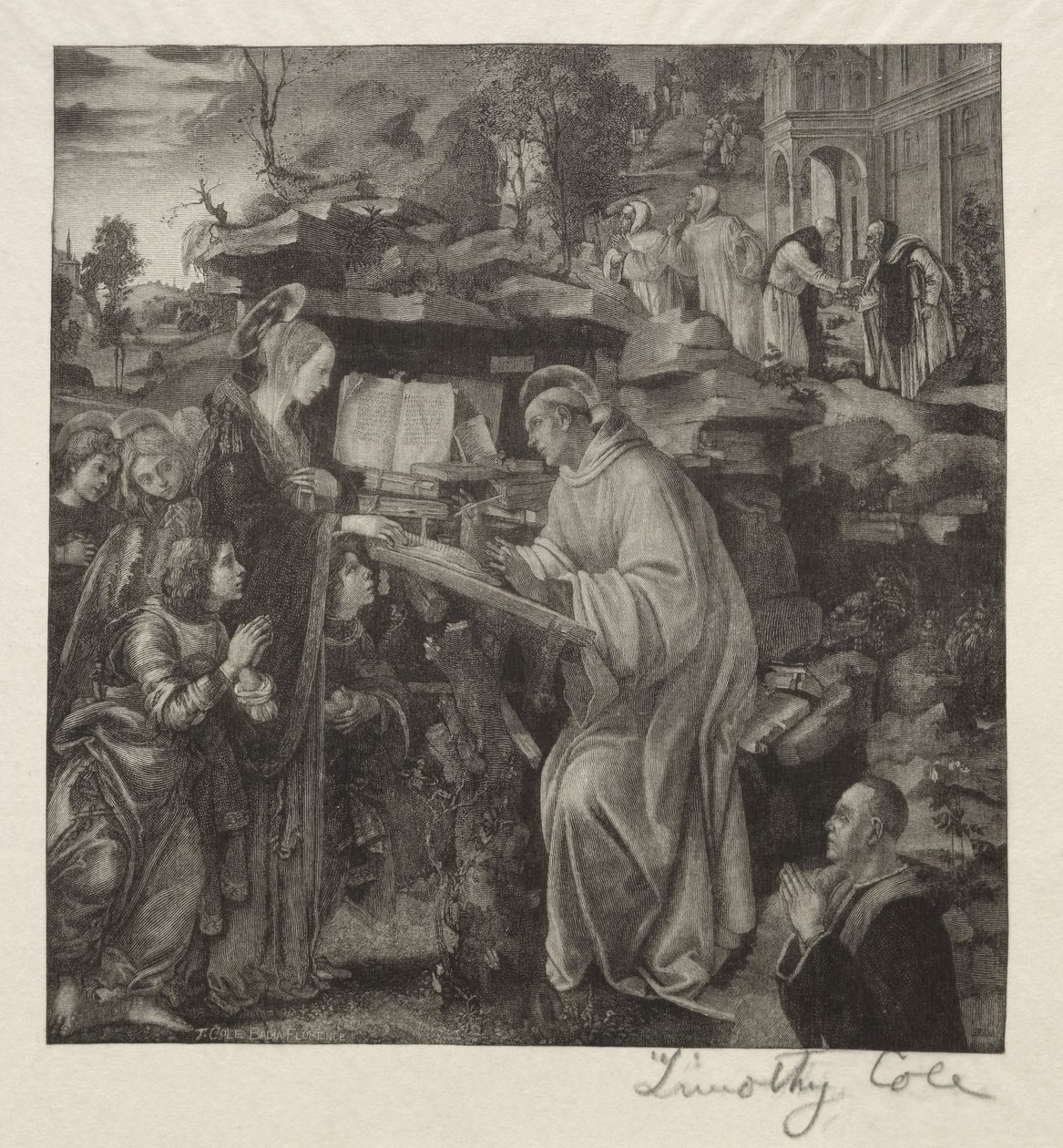 Vecchi Maestri Italiani: Madonna che Appare a San Bernardo, 1888-1892 da Timothy Cole