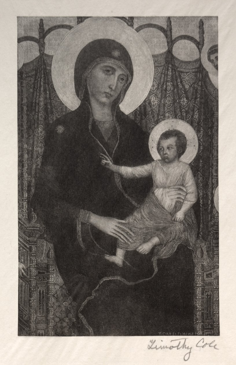Vecchi maestri italiani: Madonna con Bambino, 1885 da Timothy Cole