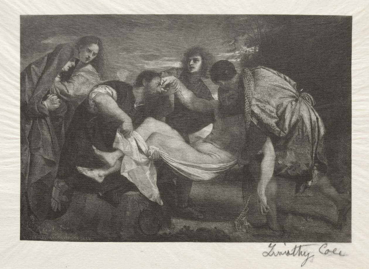 Vecchi maestri italiani: La sepoltura, 1889 da Timothy Cole