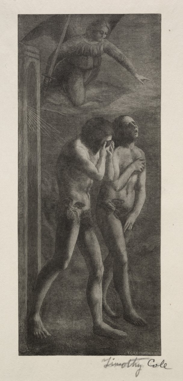 Vecchi maestri italiani: La cacciata dal Paradiso, 1888 da Timothy Cole
