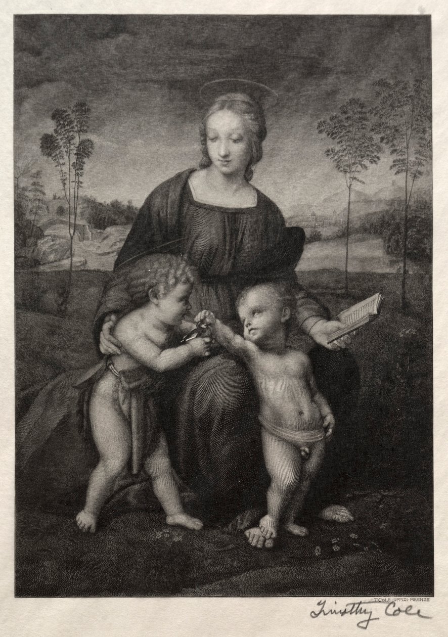 Vecchi maestri italiani: La Madonna del Cardellino, 1888-1892 da Timothy Cole