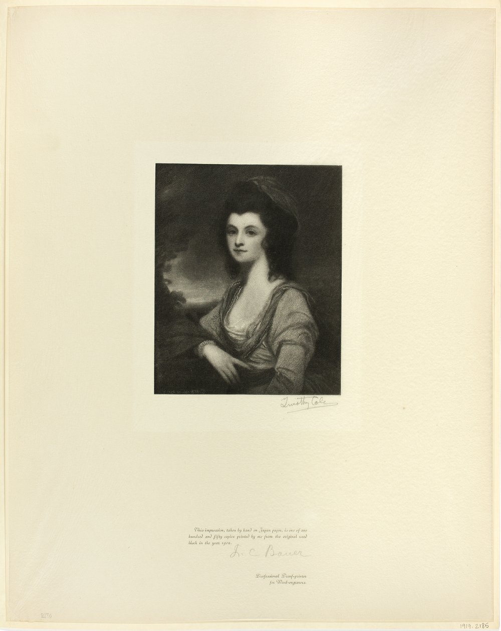 Ritratto della signora Davies, da Old English Masters da Timothy Cole