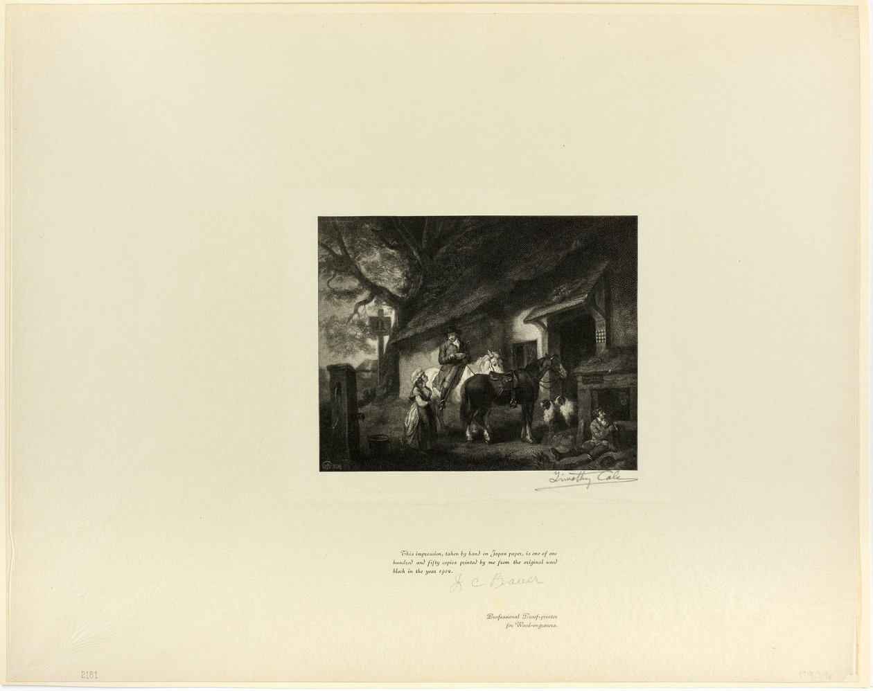 La sosta, da Old English Masters da Timothy Cole