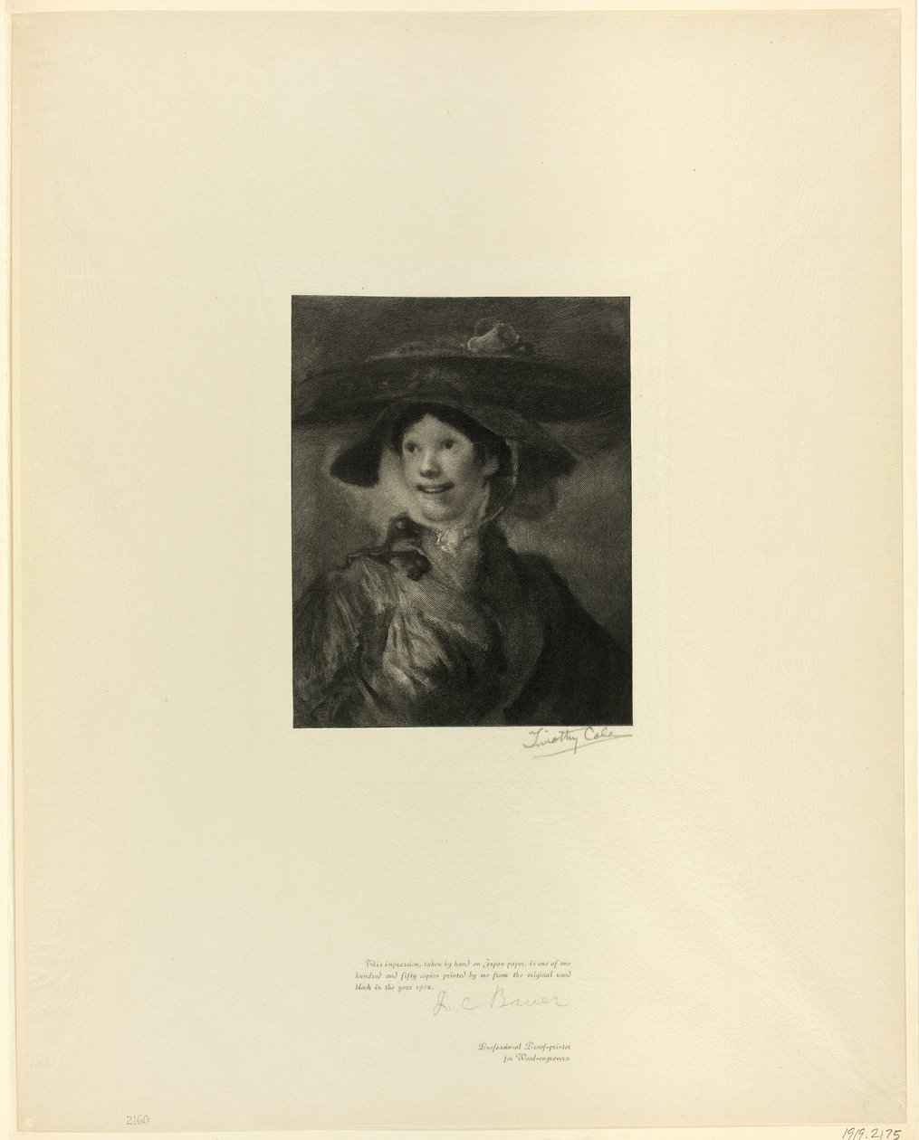 La ragazza dei gamberi, dai Vecchi Maestri Inglesi da Timothy Cole