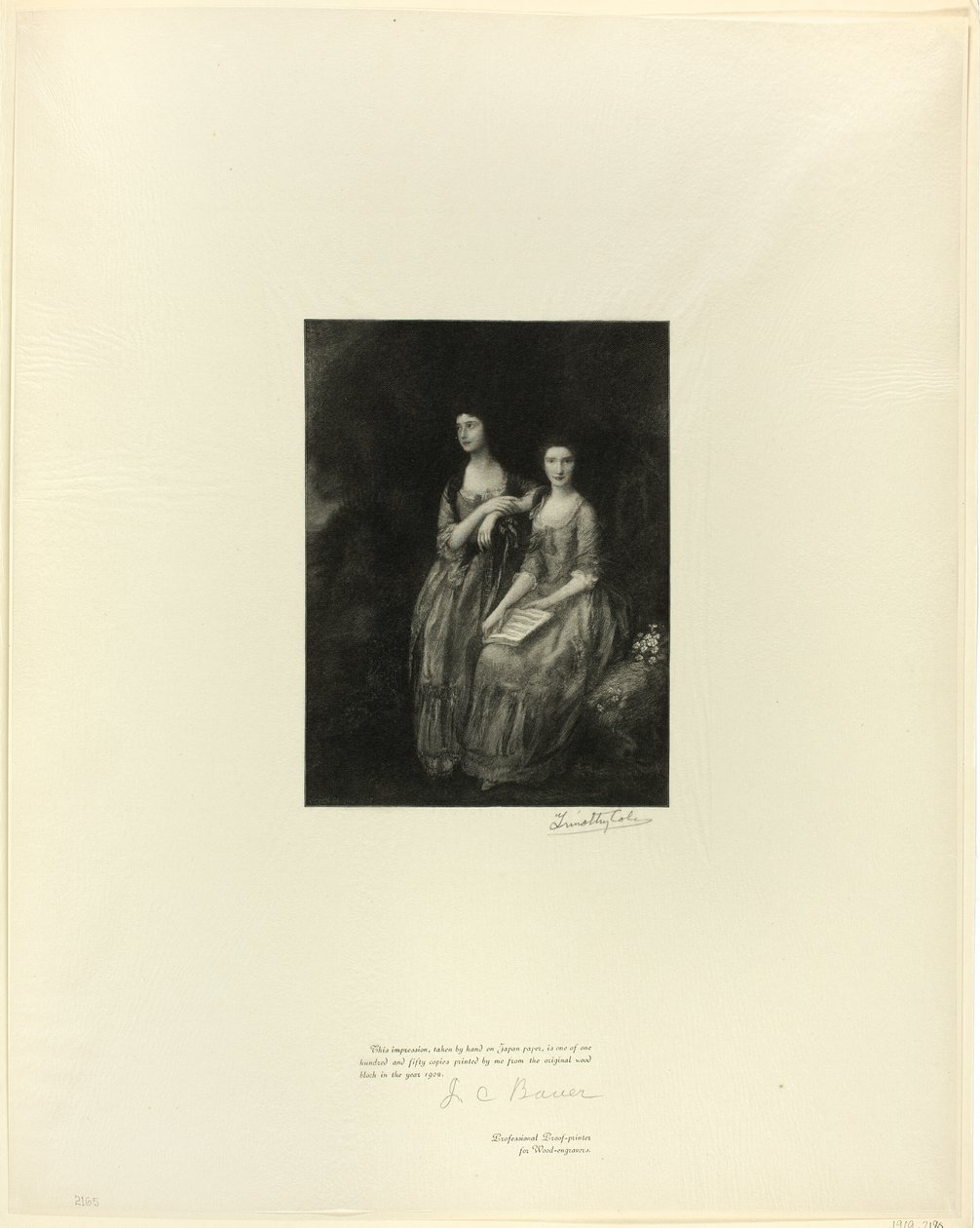 Le sorelle: Mrs. Sheridan e Mrs. Tickell, da Old English Masters da Timothy Cole