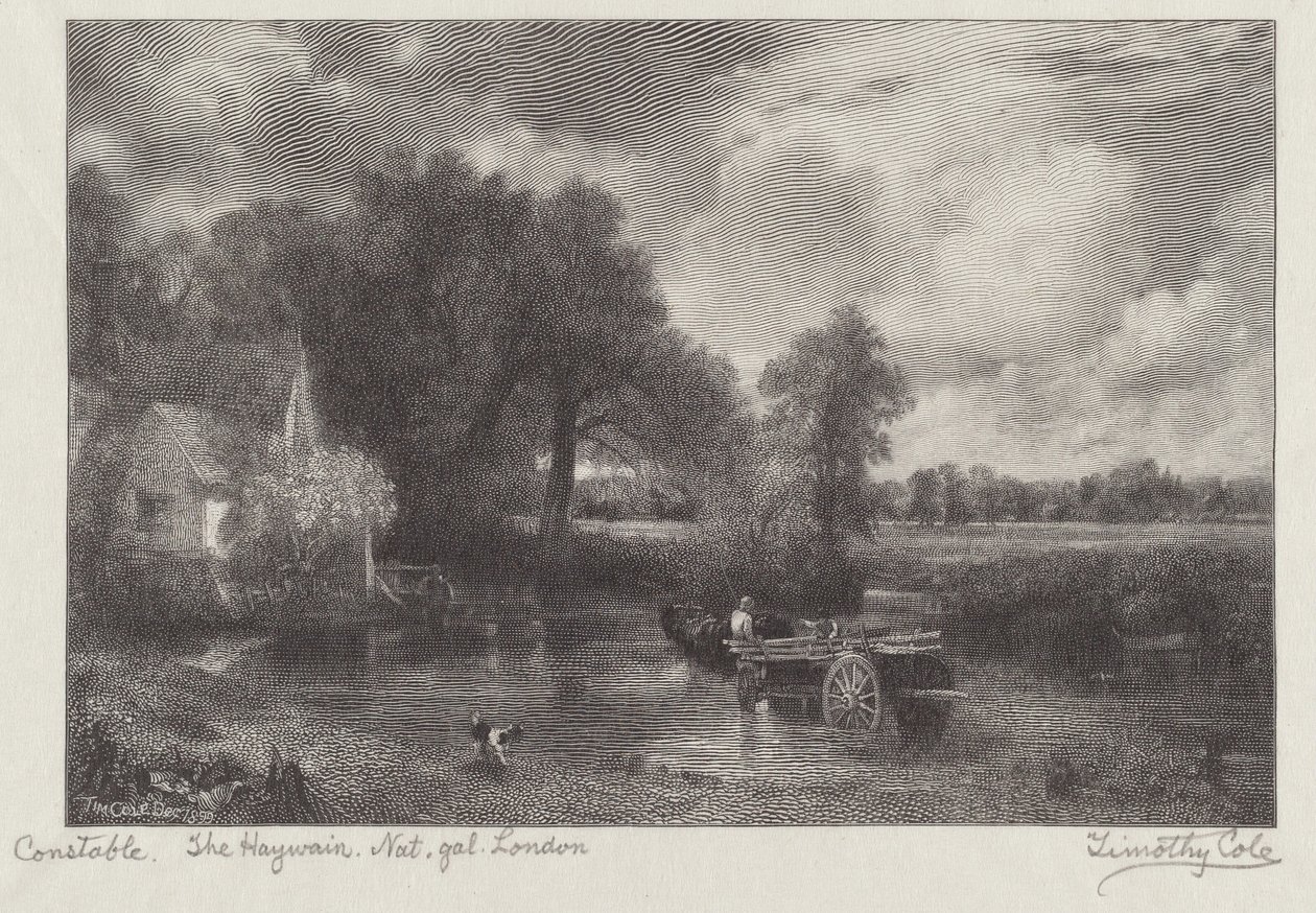 Il carro di fieno da Timothy Cole after John Constable